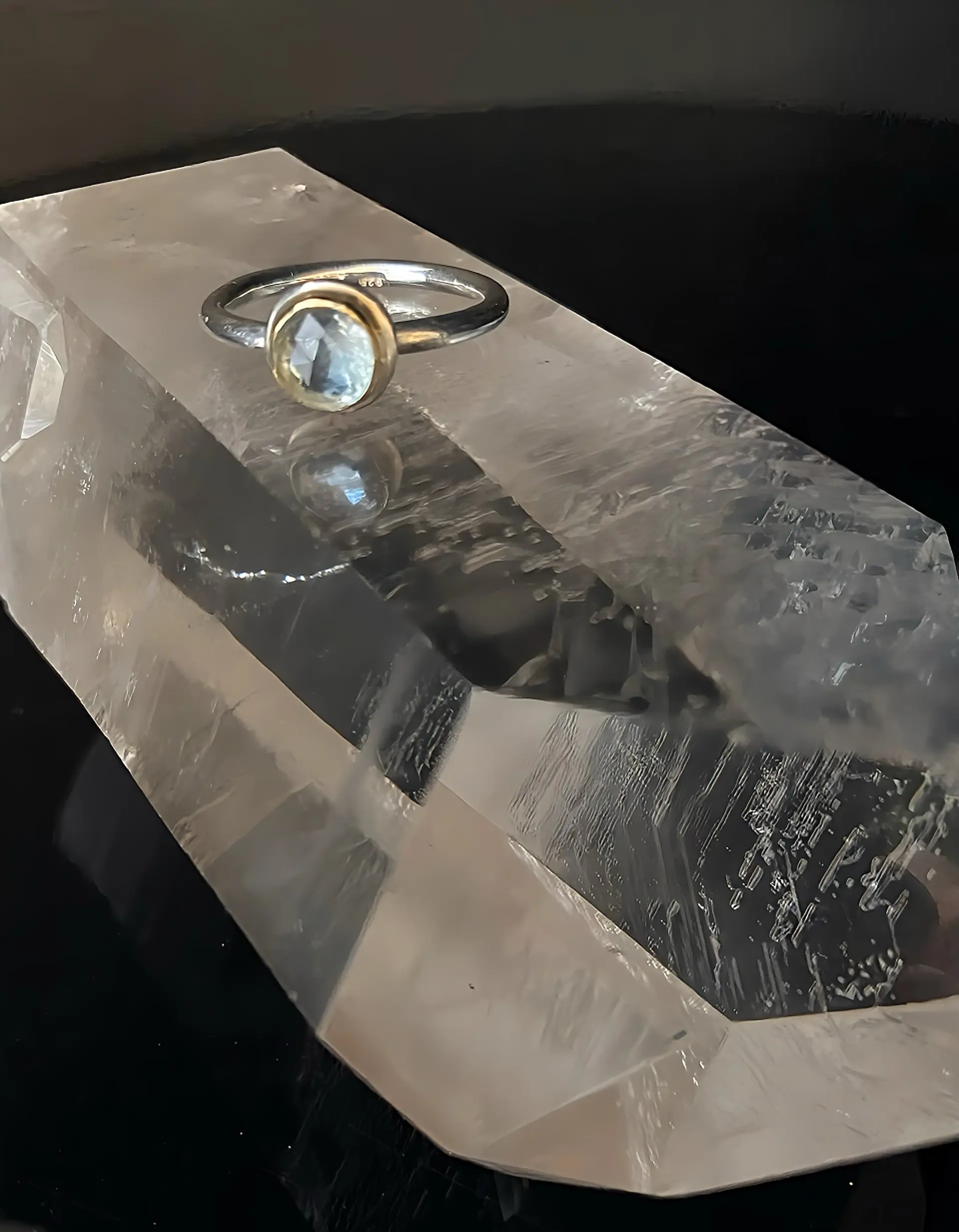 Silberring mit Aquamarin Gr.54