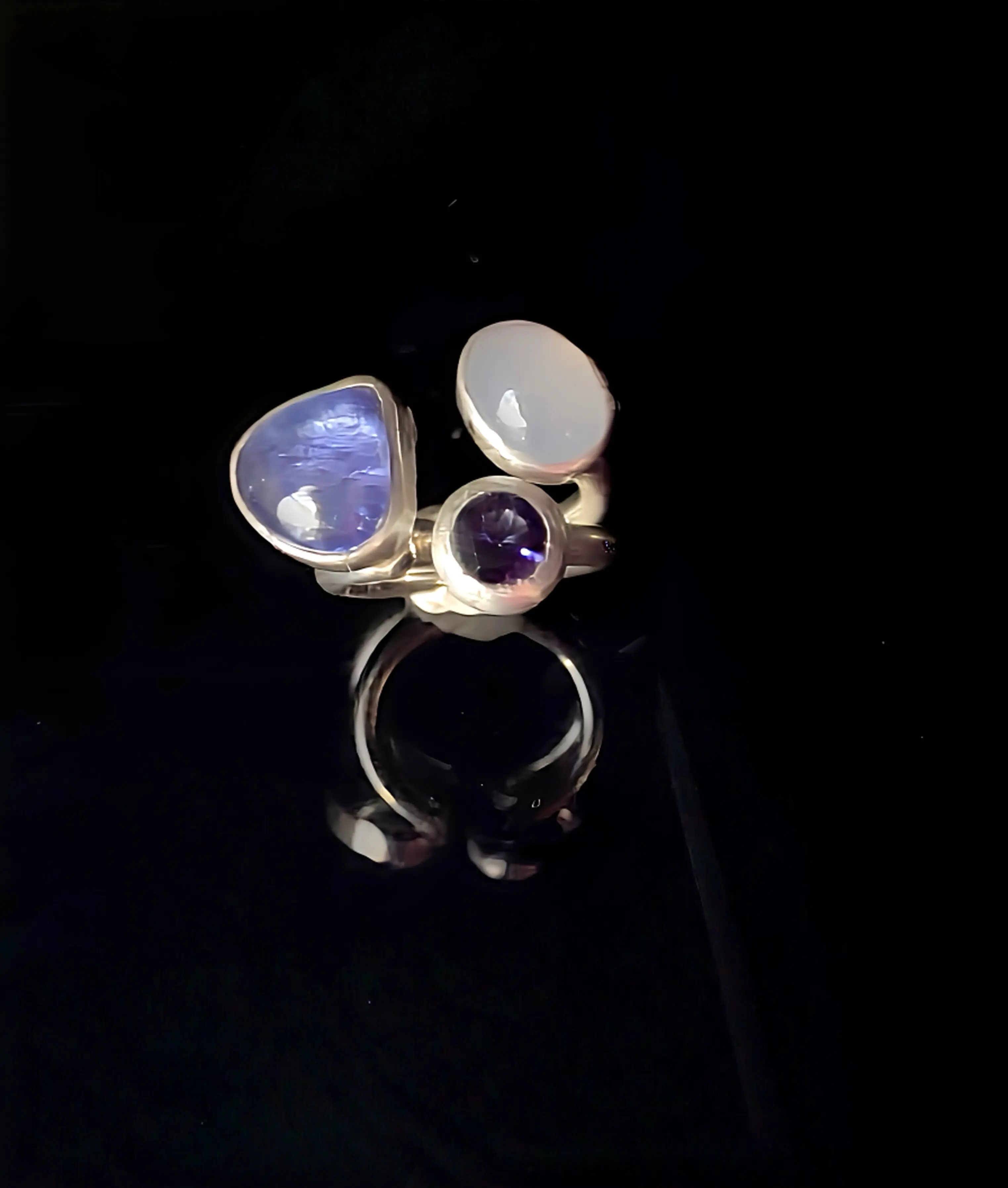 Silberring "Traum in Blau" Gr. 54