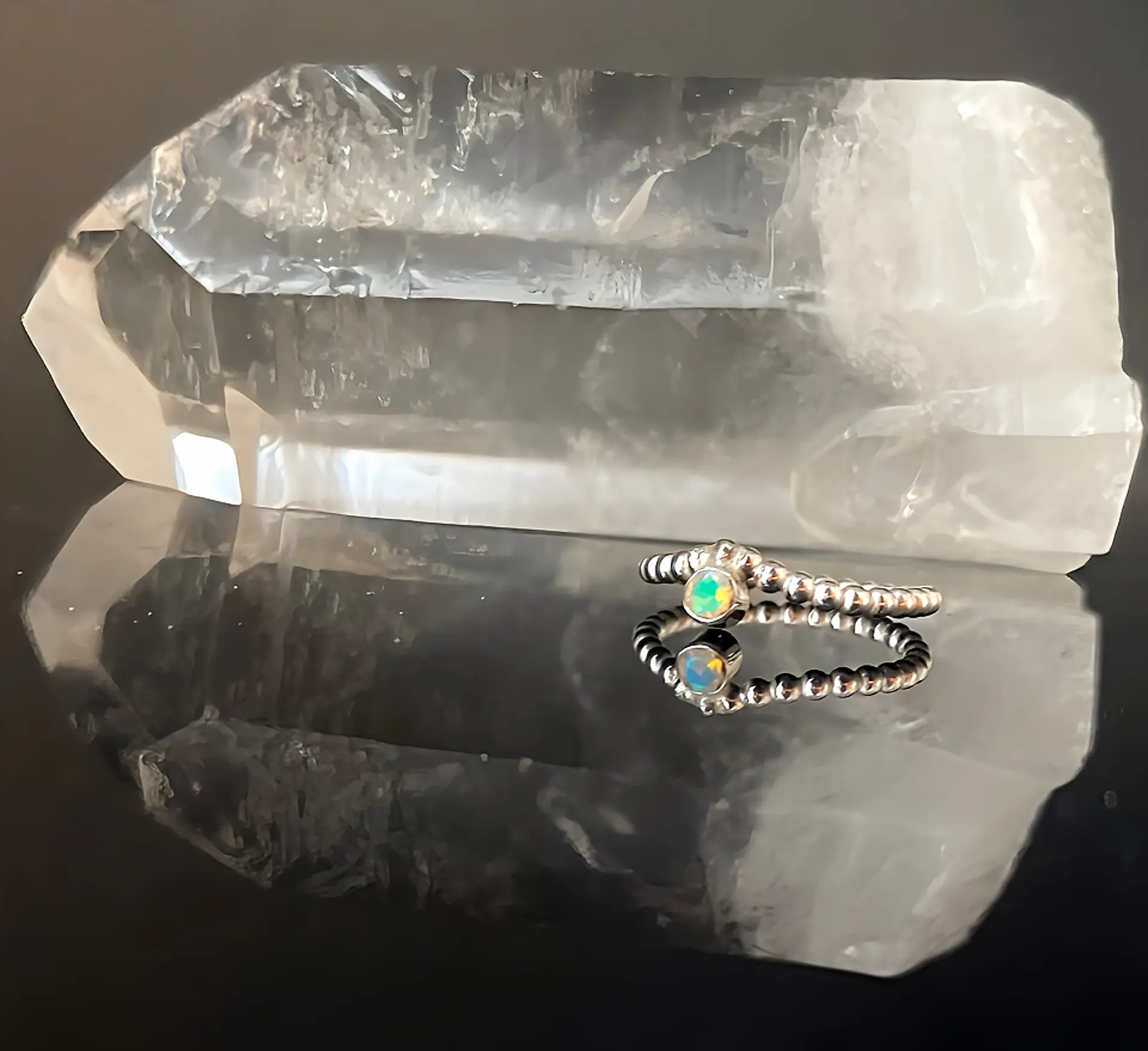 Zarter Silberring im Wishbone Stil Gr. 52