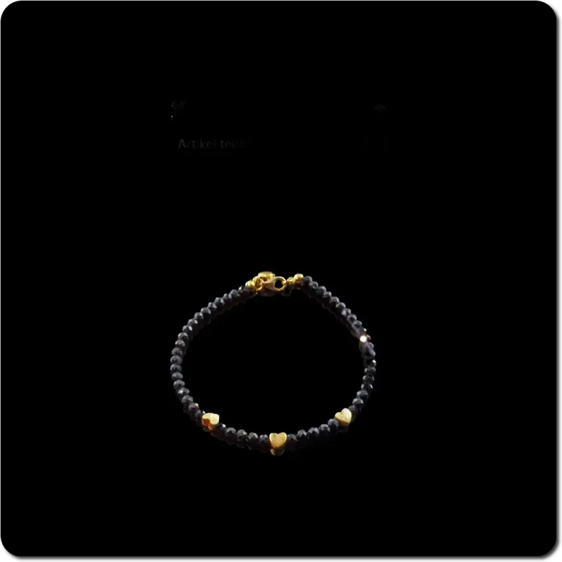 Zauberhaftes schwarzes Turmalin-Armband