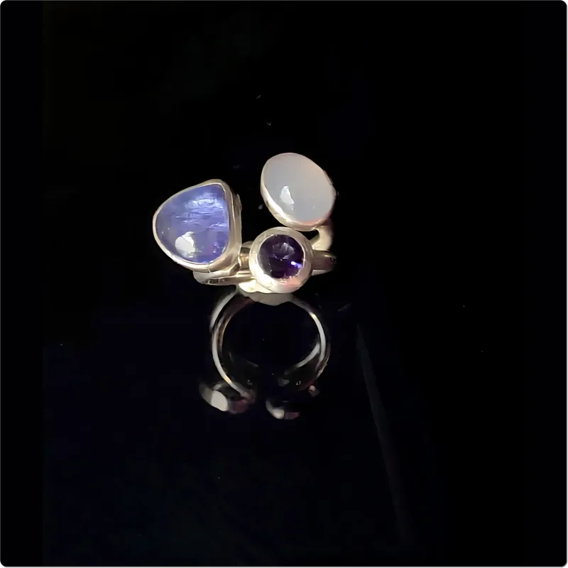 Silberring "Traum in Blau" Gr. 54